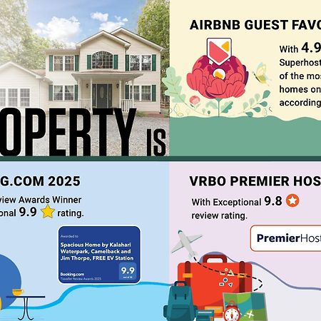 Spacious Home By Kalahari Waterpark, Camelback And Jim Thorpe, Free Ev Station Albrightsville Εξωτερικό φωτογραφία